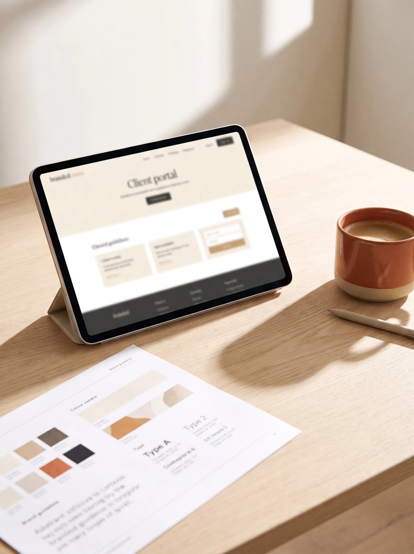A client portal carrying the brokerage's own brand