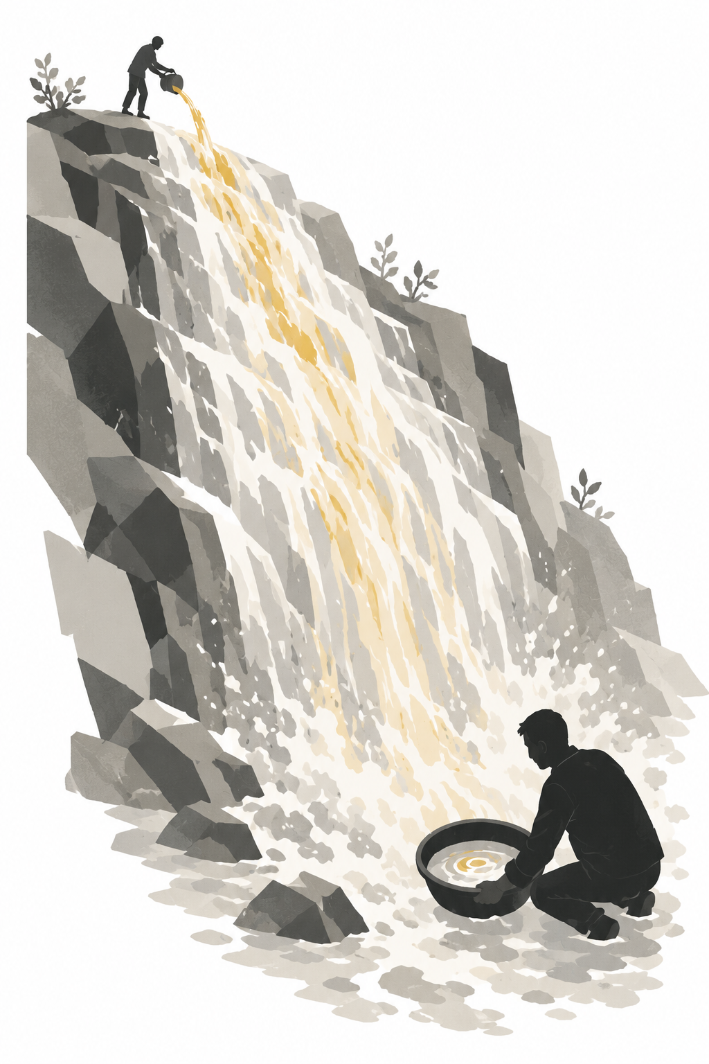 Waterfall illustration